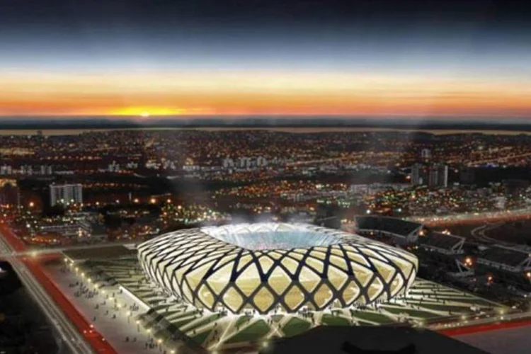 Projeto do estádio de Manaus para a Copa: Dilma já comprometeu a ajudar Amazonas (Divulgacao)