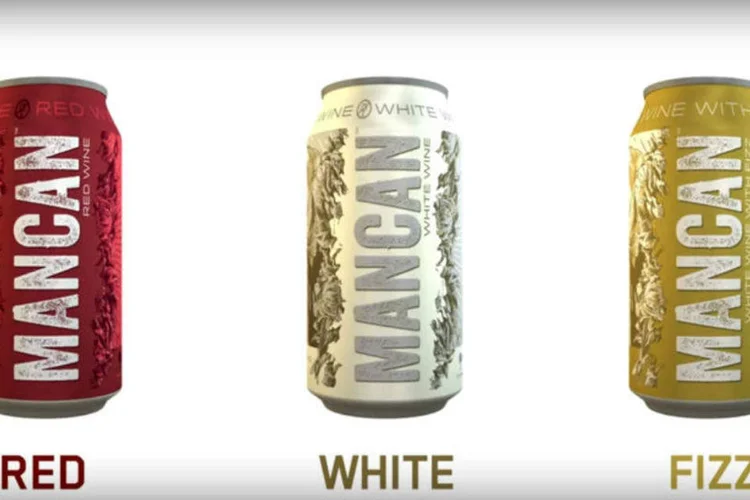 
	Lan&ccedil;amento Mancan: vinho &quot;para homens&quot; em lata
 (Reprodução)