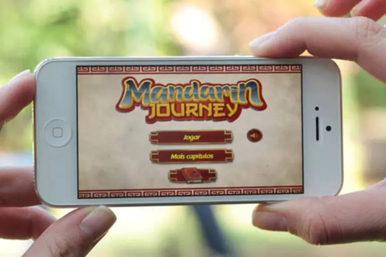 App Mandarin Journey em iPhone: desenvolvido por um brasileiro, app está disponível apenas para iOS e em português (Placeit.net)
