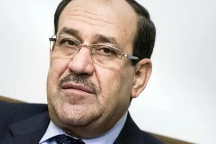 O primeiro-ministro em fim de mandato iraquiano Nuri al-Maliki (Brendan Smialowski/AFP)