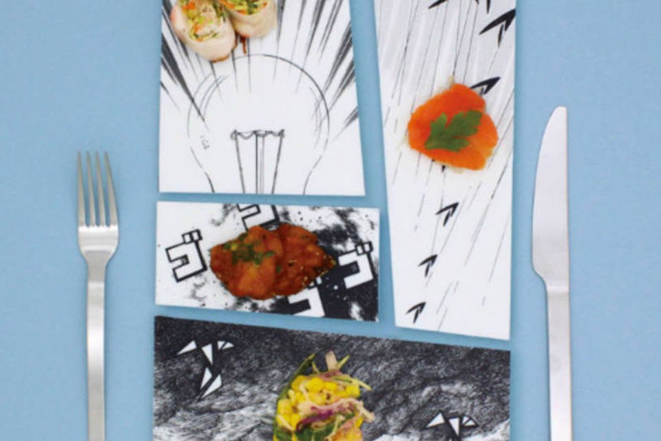 Designer japonês cria coleção de pratos inspirados em mangás