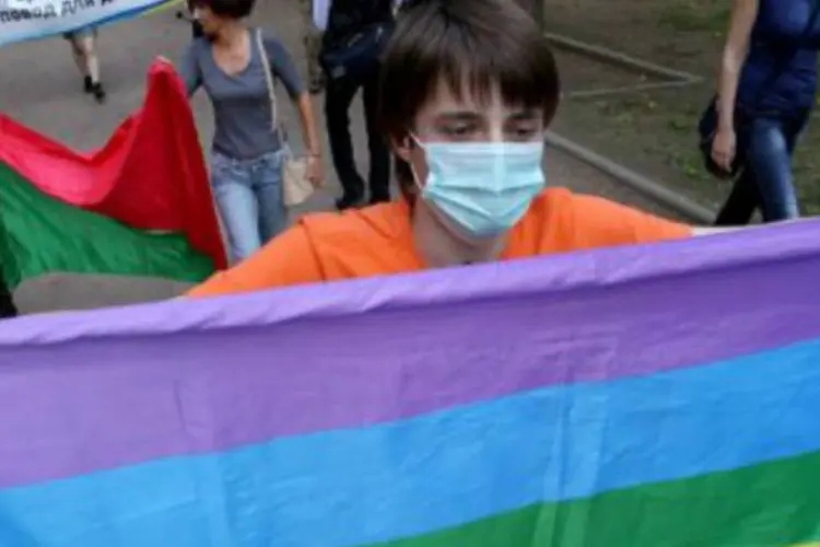 O artigo 121 do código penal da Rússia, que sancionava com penas de prisão as práticas homossexuais, não foi abolido até 1993 (Alexey Sazonov/AFP)