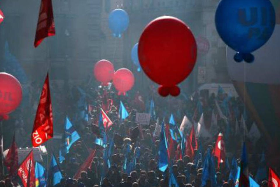 Itália para em greve geral contra o governo
