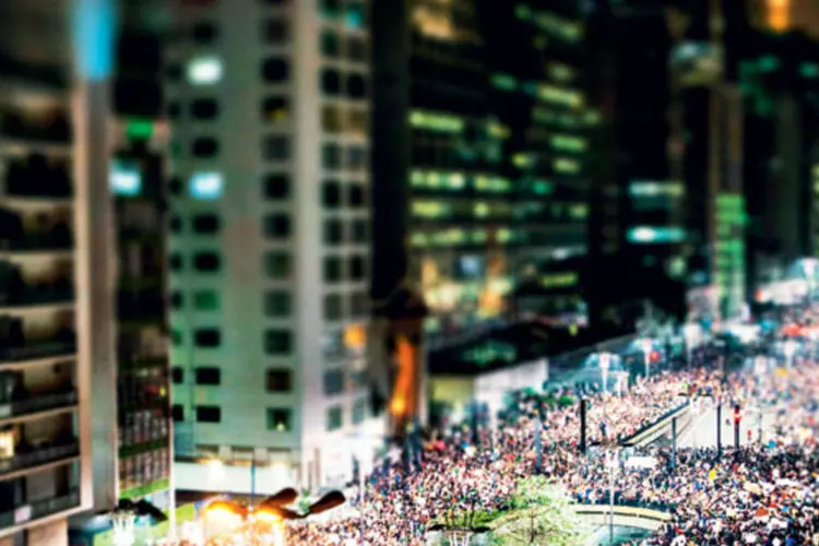 
	Protesto toma a Avenida Paulista, em S&atilde;o Paulo: ACSP culpou as manifesta&ccedil;&otilde;es pelo mal desempenho do com&eacute;rcio em 2013
 (Getty Images)