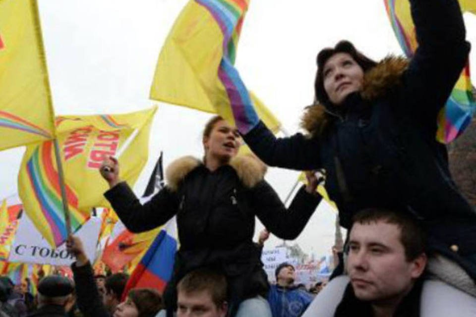 Mais de 65 mil participam de manifestação pró-Crimeia