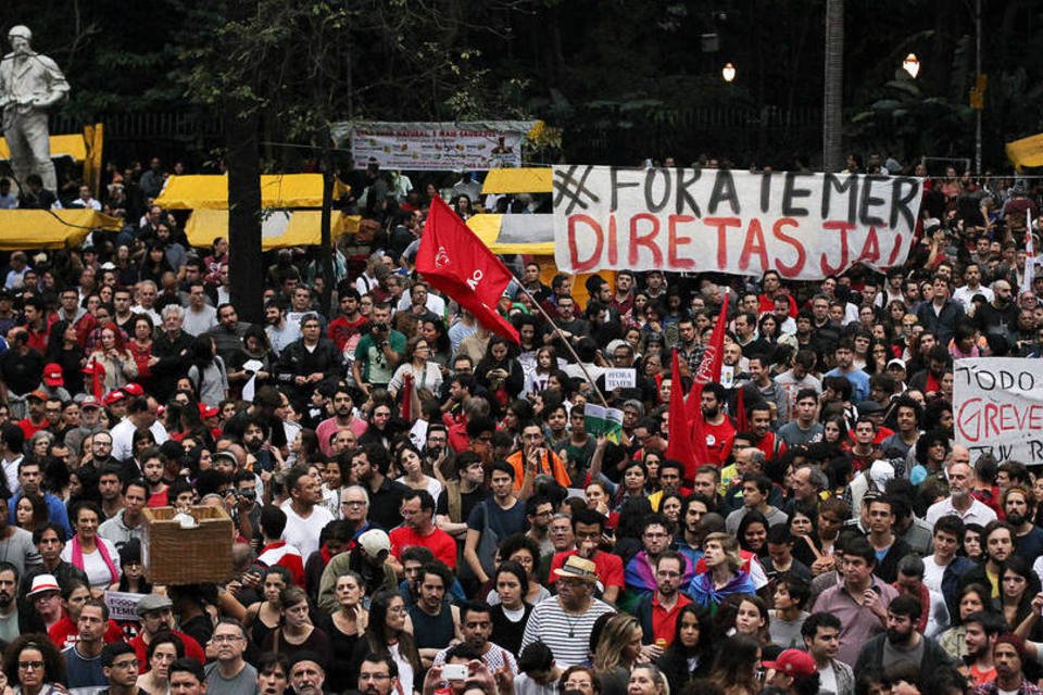 O mapa dos protestos contra Temer nesta quarta-feira