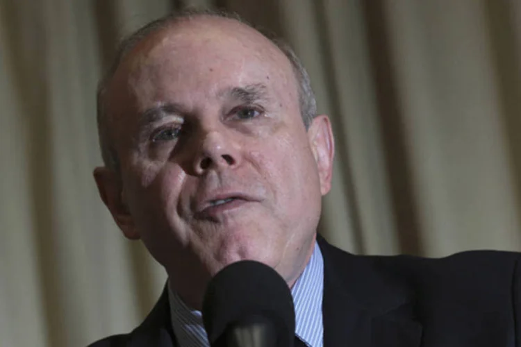 
	Guido Mantega: ministro resolveu colocar panos quentes no epis&oacute;dio da decis&atilde;o do representante do Brasil no FMI
 (REUTERS/Ueslei Marcelino)