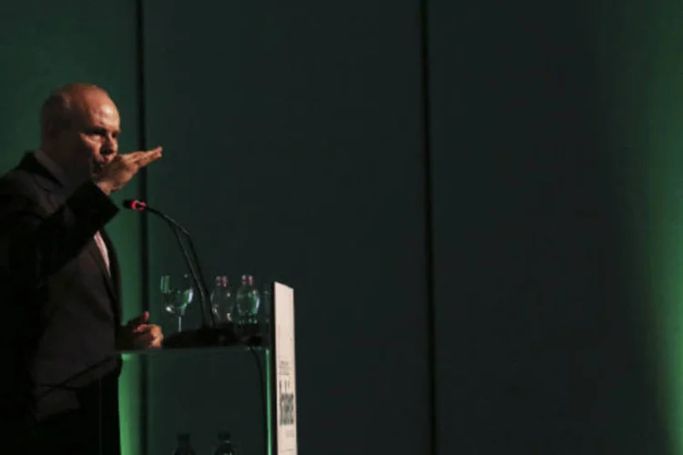 
	Guido Mantega: &quot;A infla&ccedil;&atilde;o vai cair no Brasil, pois temos condi&ccedil;&otilde;es perfeitas para reduzi-la&quot;, disse o ministro da Fazenda
 (REUTERS/Nacho Doce)