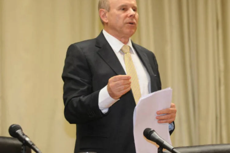 
	Guido Mantega: o ministro da Fazenda deve se reunir tamb&eacute;m com o secret&aacute;rio do Tesouro dos Estados Unidos
 (José Cruz/ABr)