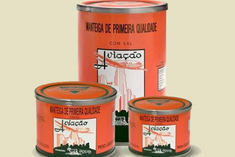 Manteiga Aviação: a velha latinha ainda determina toda a comunicação visual do laticínio da empresa mineira de São Sebastião do Paraíso (Divulgação)