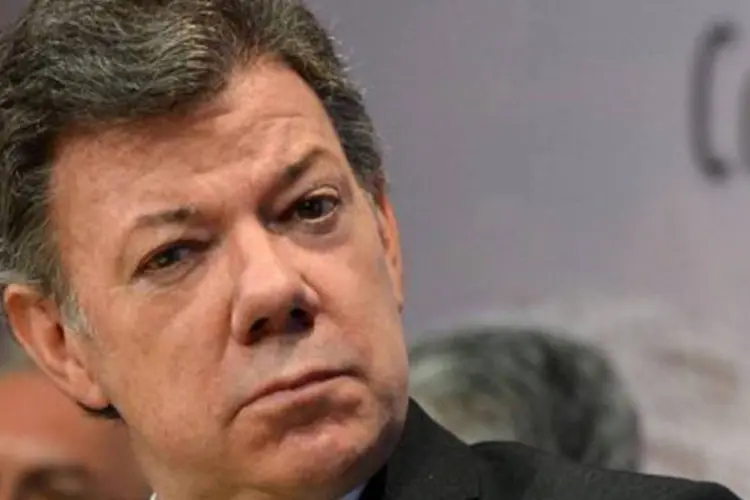 
	Juan Manuel Santos: levantamento indicou que Santos conta com 26% das inten&ccedil;&otilde;es de votos
 (Javier Casella/AFP)