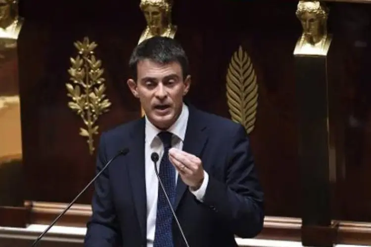 O primeiro-ministro francês, Manuel Valls: "nada deve nos desviar" (Eric Feferberg/AFP)