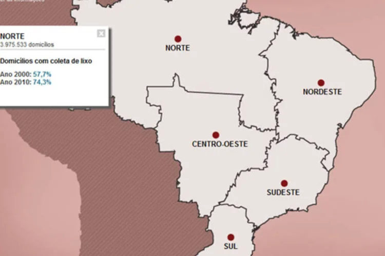 Infográfico: A coleta de lixo nos municipios brasileiros segundo o Censo 2010