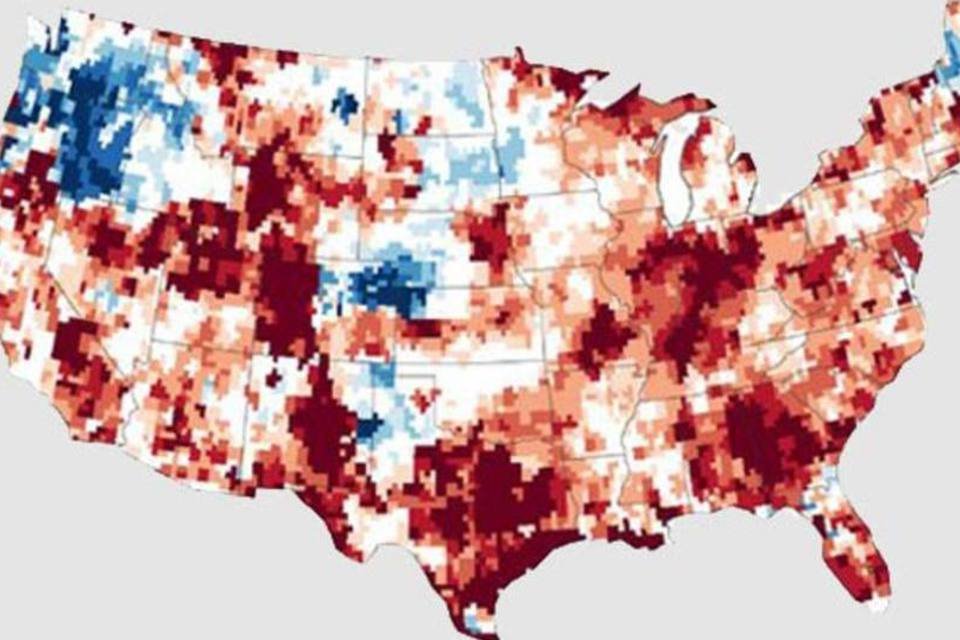 Animação da NASA mostra a gravidade da seca nos EUA