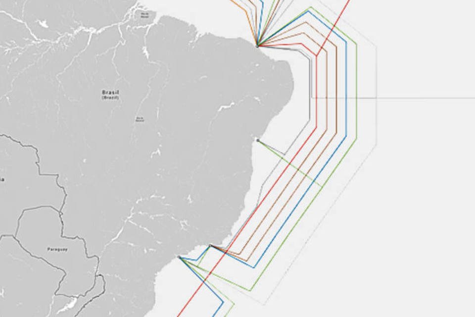 Mapa mostra todos os cabos submarinos da internet no mundo