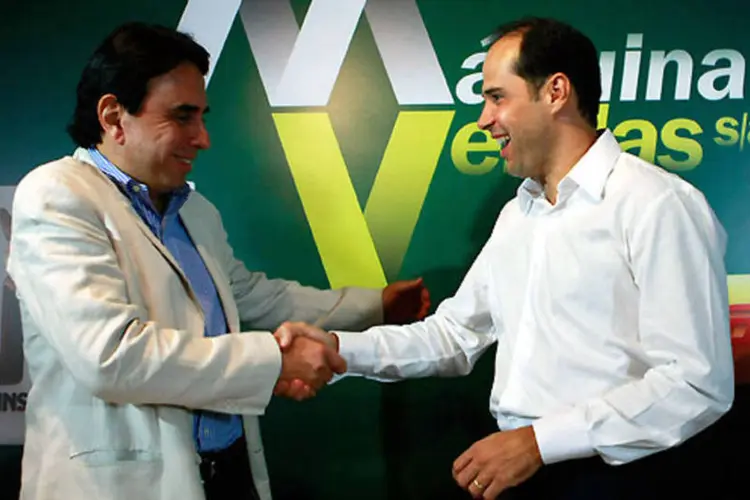 
	Luiz Carlos Batista e Ricardo Nunes, donos da M&aacute;quina de Vendas: companhia passa por reestrutura&ccedil;&atilde;o
 (Divulgação)