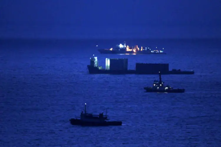 
	Mar do Sul da China: a China rejeitou essa decis&atilde;o, que tachou de nula e ilegal
 (China Photos/Getty Images)