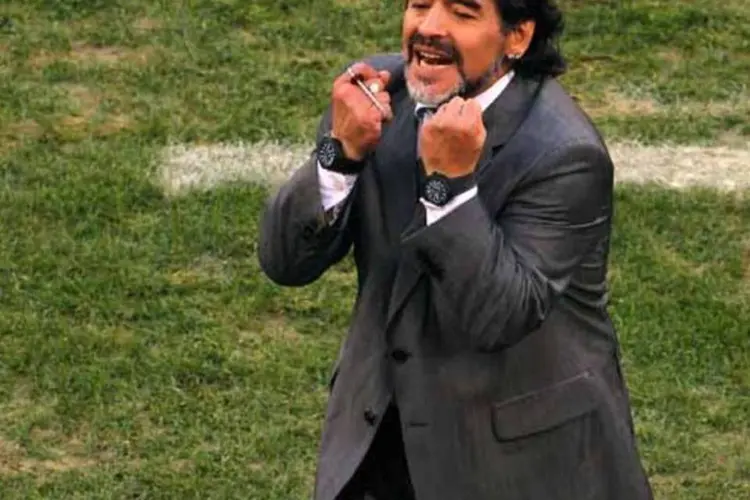 
	Maduro lembrou que Maradona chegou a dizer que gostaria de tatuar o rosto de Ch&aacute;vez no pr&oacute;prio bra&ccedil;o
 (Getty Images)