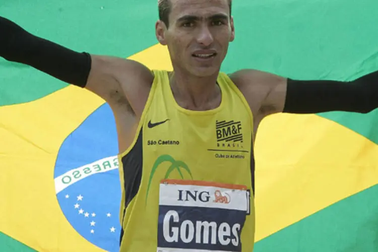 O maratonista Marílson Gomes dos Santos é m dos atletas patrocinados pelo Pão de Açúcar (Stephen Chernin/Getty Images)