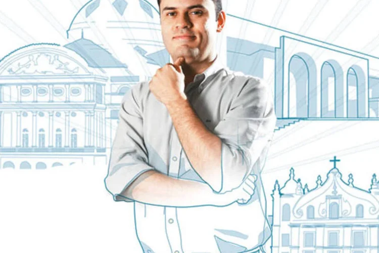 Marcelo Navarro, engenheiro paulista que trabalha na fabricante de motos Kasinski: cargo de gerente ao ir para Manaus (Foto: Rodrigo Baleia, Ilustração: Marcos Müller/EXAME.com)