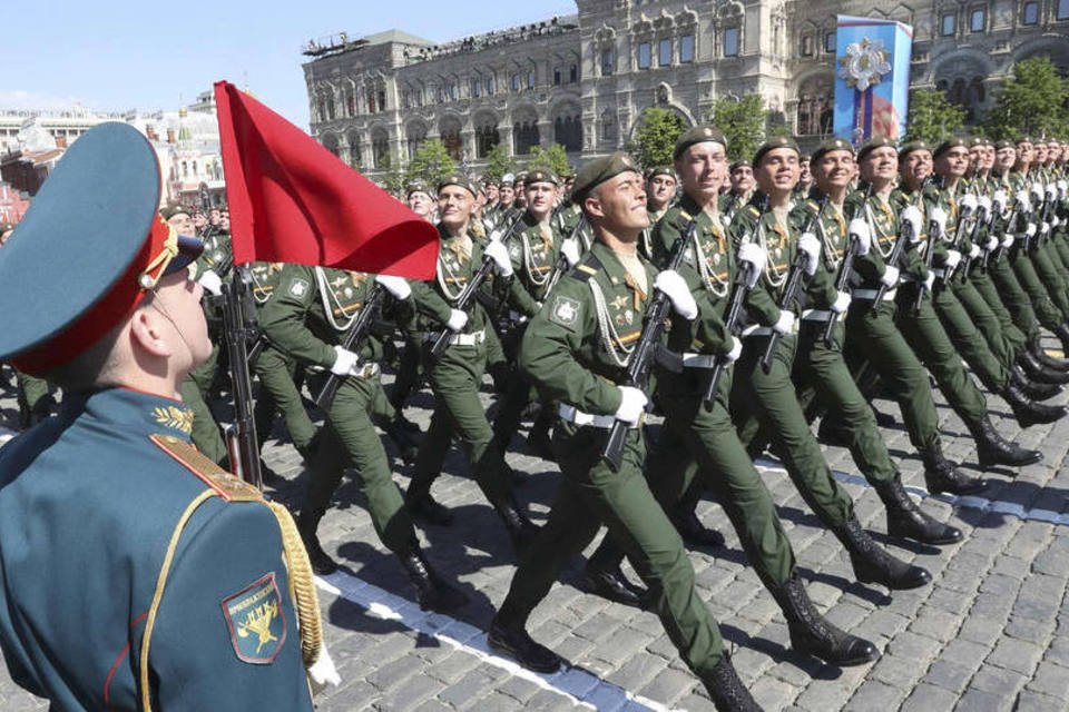 Rússia celebra vitória na 2ª Guerra com marcha
