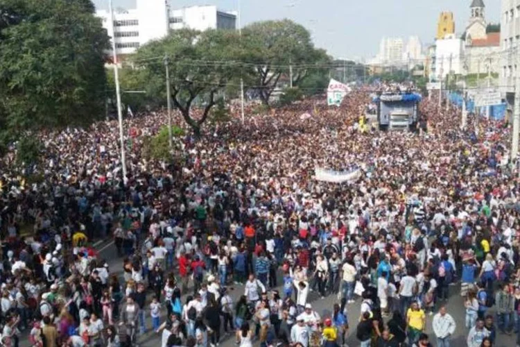 Marcha para Jesus: primeira edição do evento foi realizada em 1993 (Camila Boehm/Agência Brasil)
