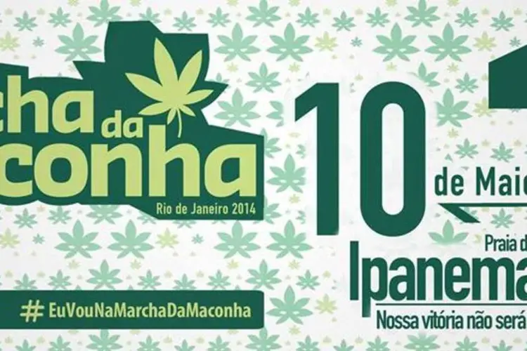 Logo da Marcha da Maconha Rio de Janeiro 2014 usado na página oficial do evento no Facebook (Divulgação/Página da Marcha da Maconha Rio de Janeiro 2014 no Facebook)
