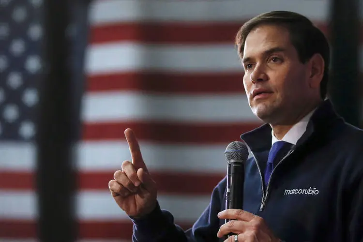 
	Marco Rubio: Seegundo uma pesquisa, 37,2% dos hisp&acirc;nicos republicanos de Nevada tinham inten&ccedil;&atilde;o de votar em Trump
 (Carlo Allegri / Reuters)