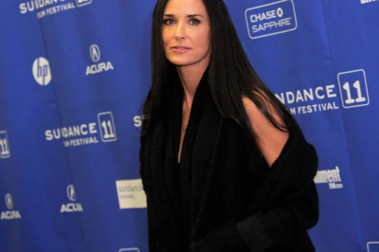 Demi Moore durante pré estreia do filme Margin Call, no Festival de Sundance
