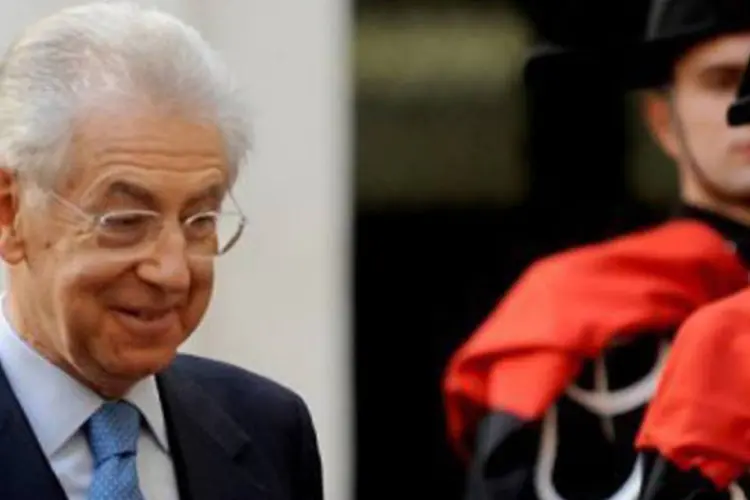 Mario Monti: para o primeiro-ministro italiano, crise na Europa se aproxima do fim (Tiziana Fabi/AFP)
