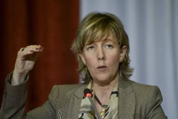 A ministra das Finanças de Portugal, Maria Luis Albuquerque: graças à normalização do acesso aos mercados financeiros, Portugal pode reembolsar o FMI antecipadamente (Patricia de Melo Moreira/AFP)