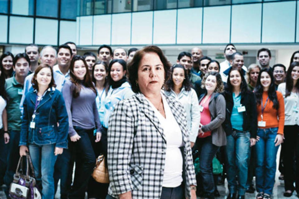 Mariângela, do RH e estudantes na Universidade Petrobras: “Não escolhemos nossos funcionários, somos escolhidos” (Jorge Bispo/EXAME.com)