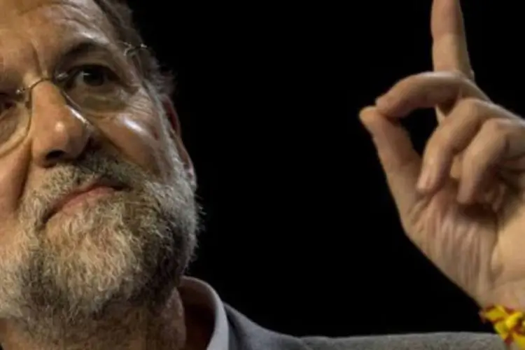 Mariano Rajoy: "forte compromisso" do governo do político espanhol fez com que a Standard & Poor's mantivesse a classificação BBB+ do país (Jorge Guerrero/AFP)