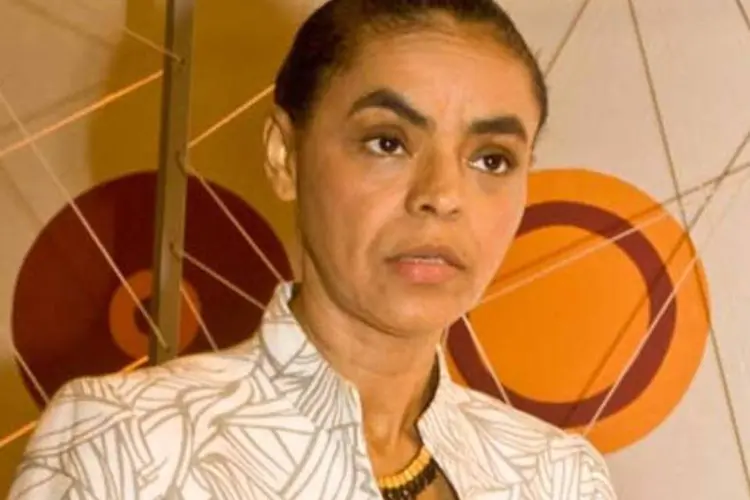 A candidata do PV, Marina Silva: ela lamentou o esforço da sociedade (.)