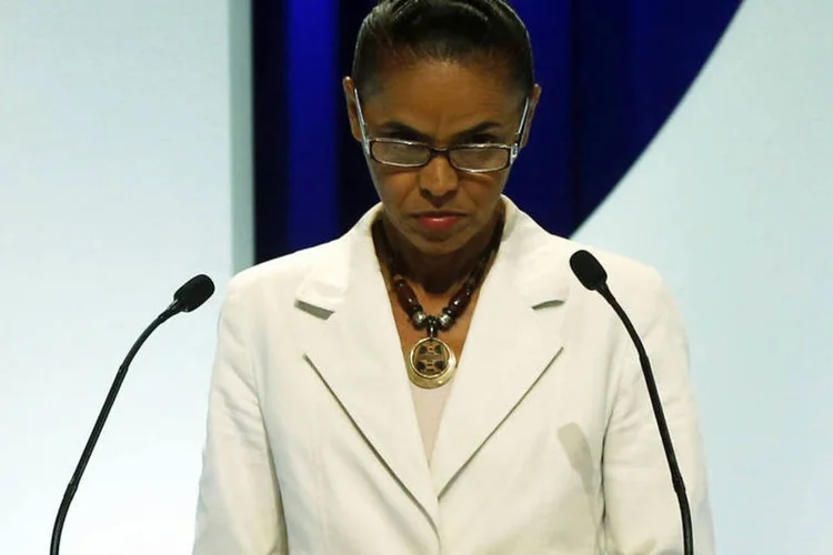 
	Marina Silva, do PSB, participa de debate eleitoral promovido por SBT, Folha de S. Paulo, UOL e Jovem Pan
 (REUTERS/Paulo Whitaker)