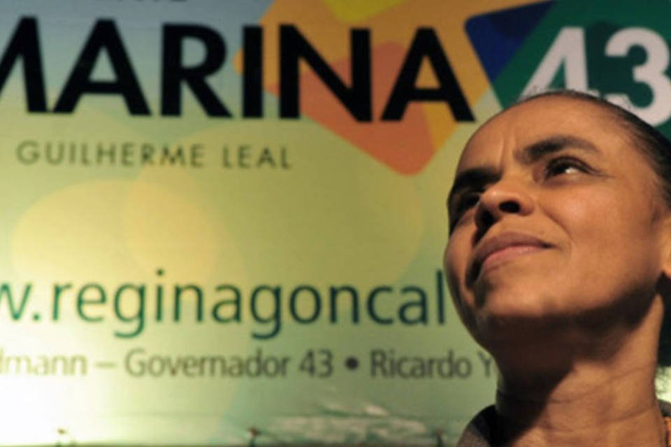 A candidata do PV à Presidência da República, Marina Silva (.)
