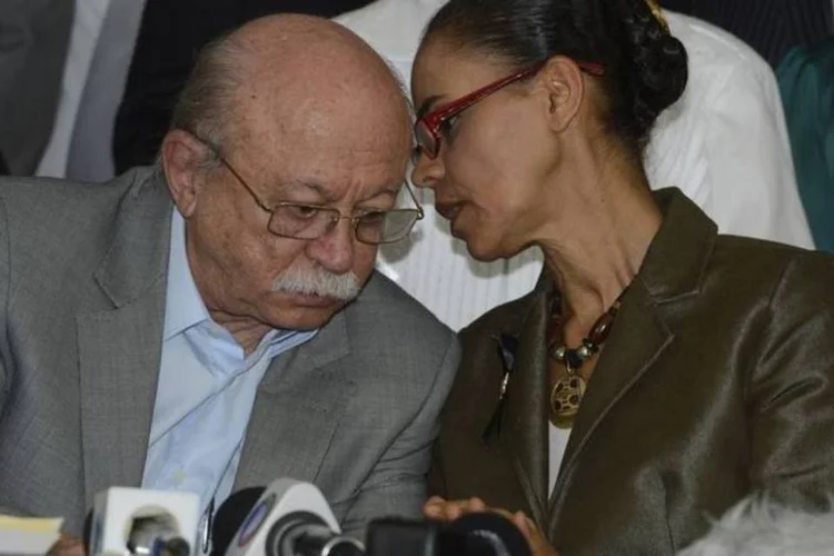
	Roberto Amaral e Marina Silva: ele chamou Marina de &quot;mulher forte&quot;
 (Valter Campanato/Agência Brasil)