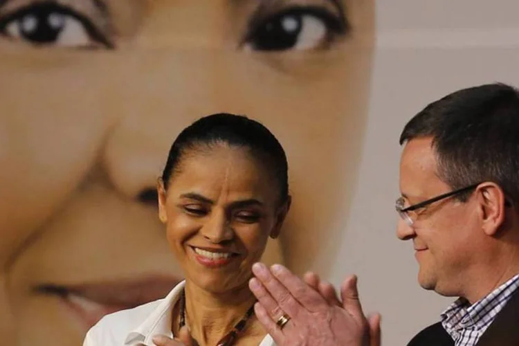 
	Marina Silva e Beto Albuquerque: para analistas, programa &eacute; economicamente conservador e socialmente liberal
 (Paulo Whitaker/Reuters)