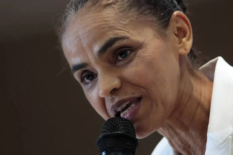 
	Marina Silva: candidata lembrou de sua hist&oacute;ria de vida pobre no Acre
 (Ueslei Marcelino)