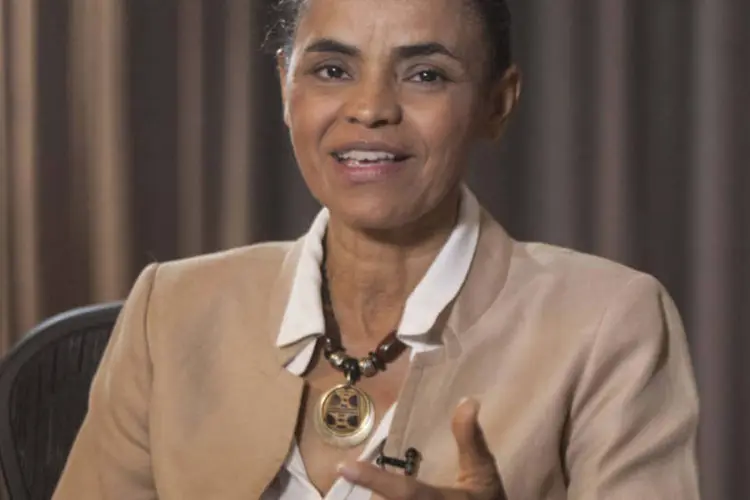 Candidata do PSB à Presidência, Marina Silva, durante coletiva de imprensa no Rio de Janeiro (Vagner Campos/MSILVA Online)