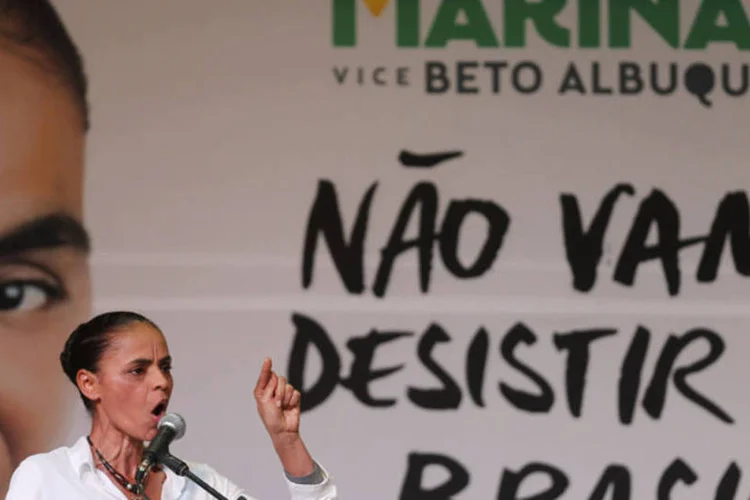 
	Marina Silva: campanha de Dilma tem atacado a proposta de institucionalizar a autonomia do BC
 (Paulo Whitaker/Reuters)