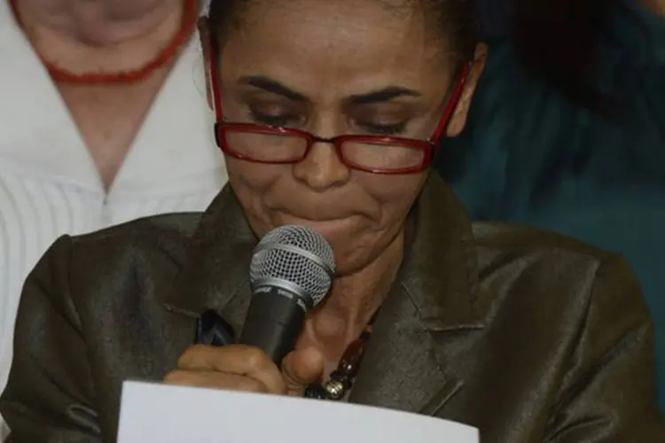 
	Marina Silva: sobre a Petrobras, ela criticou a gest&atilde;o do governo de Dilma Rousseff na estatal
 (Valter Campanato/Agência Brasil)