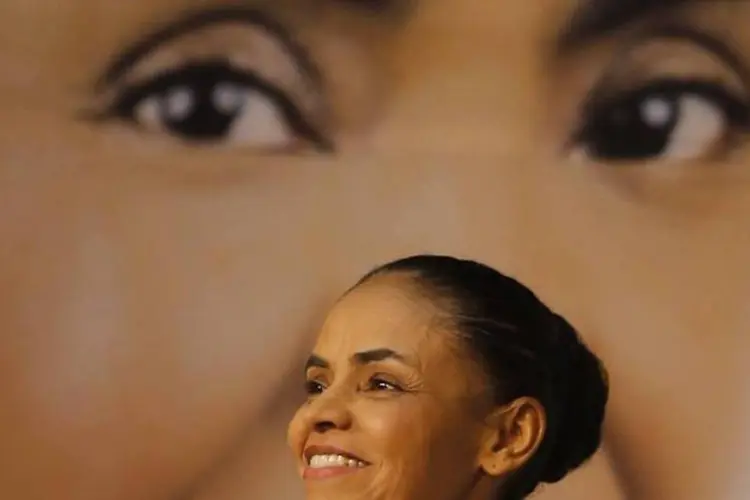 Marina Silva durante lançamento de seu programa de governo, em São Paulo (Paulo Whitaker/Reuters)