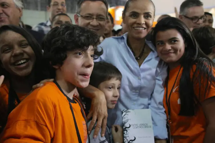 Marina Silva, candidata do PSB à Presidência, visita a Bienal do Livro de São Paulo (Léo Cabral/MSILVA Online)