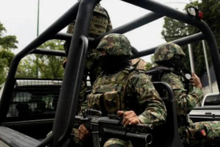 Marines no México: Galindo Mellado morreu em confronto entre homens armados e militares (Yuri Cortez/AFP)