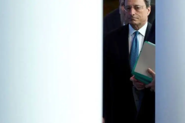 Mario Draghi, presidente do BCE: o presidente do BCE também foi cuidadoso ao mostrar que a integridade institucional do BCE será respeitada, disse Monica (François Lenoir/Reuters)