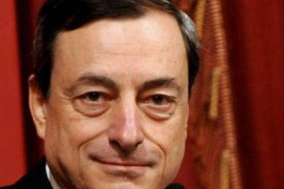 Mario Draghi: zona do euro se encontra diante da sua "prova mais difícil desde sua criação" (Tiziana Fabi/AFP)
