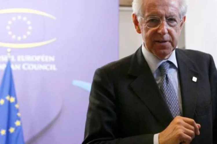 Mario Monti, primeiro-ministro italiano, na reunião da União Europeia, em Bruxelas (Sebastien Pirlet/Reuters)