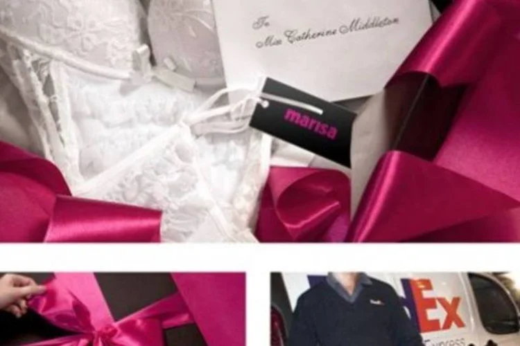 Marisa: rede enviou lingerie branca de presente para princesa (Divulgação)