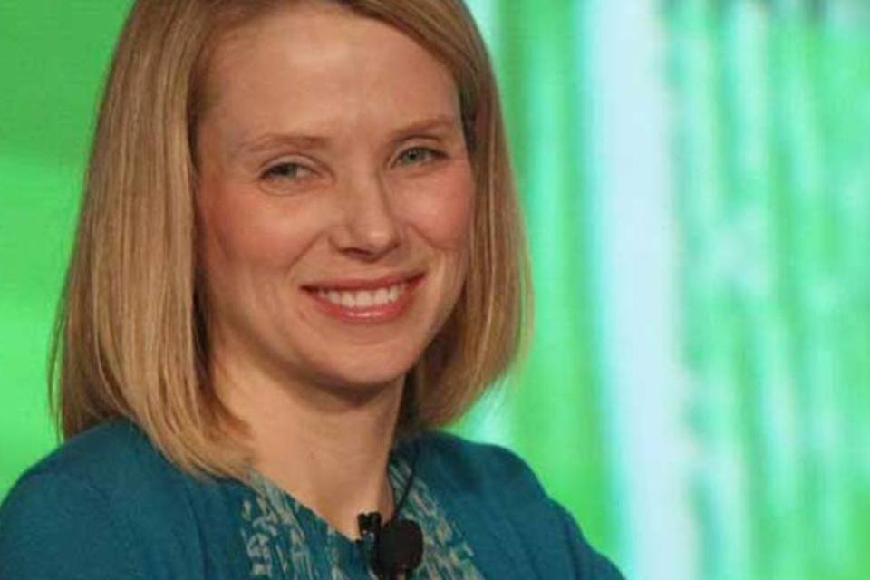 Marissa Mayer, presidente do Yahoo!: somando salário, bônus e ações, a executiva pode receber até 100 milhões de dólares nos próximos cinco anos (Getty Images)